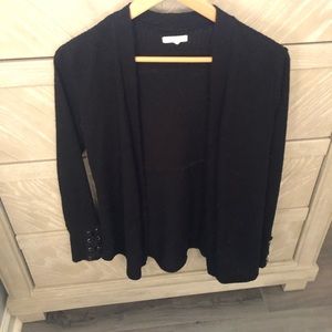 Black string cardigan